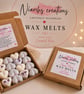 Snow Pixie-Bath Bomb Inspired Scent Heart Wax Melts, Vegan, UK Handmade - Image 1