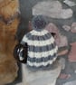 Small Tea Cosy for 2 Cup Tea Pot, Cornish Style, Hand Knitted - Image 3