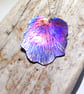  Handmade Coloured Titanium Flower Pendant Necklace - UK Free Post - Image 3