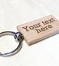 Personalised Natural Wood Keyring  - Image 4