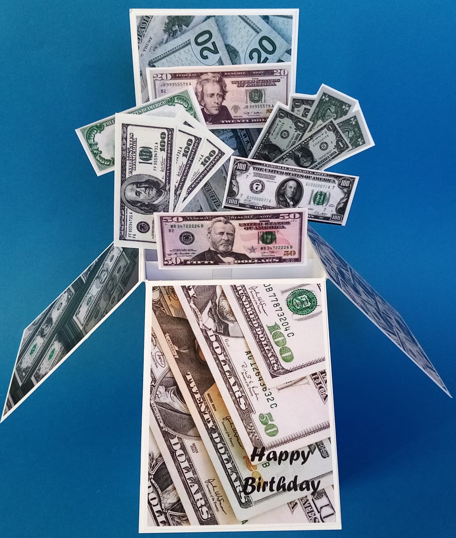 American Money Birthday Card 