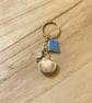 Shell Locket Seahorse & Sea Pottery Keyring - Image 1