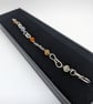 Sterling silver bracelet, Unique handmade silver bracelet with opal beads - Image 9