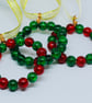 Holly and Berry Beaded Wreath Decorations