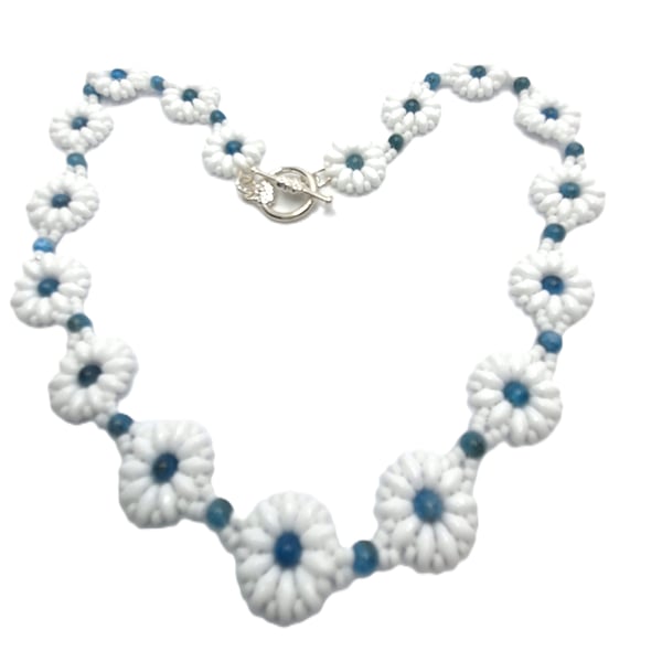 Daisy collection necklace with Neon Apetite beads
