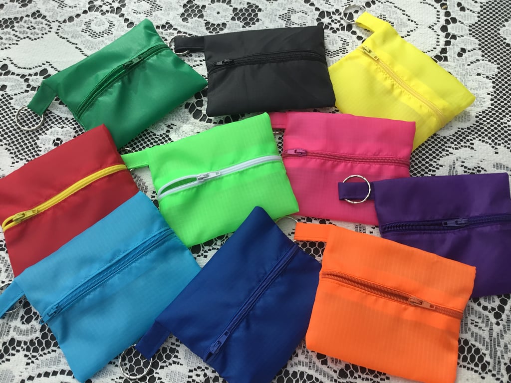 Key coin change vinyl purses