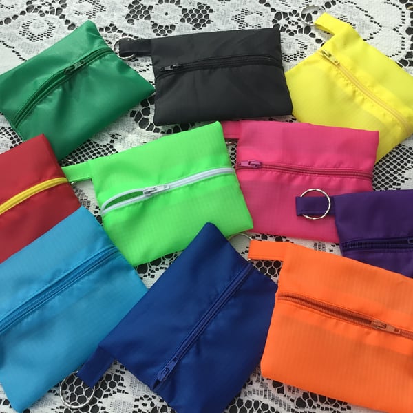 Key coin change vinyl purses