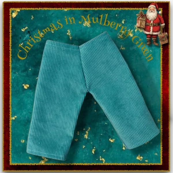 Turquoise Corduroy Trousers