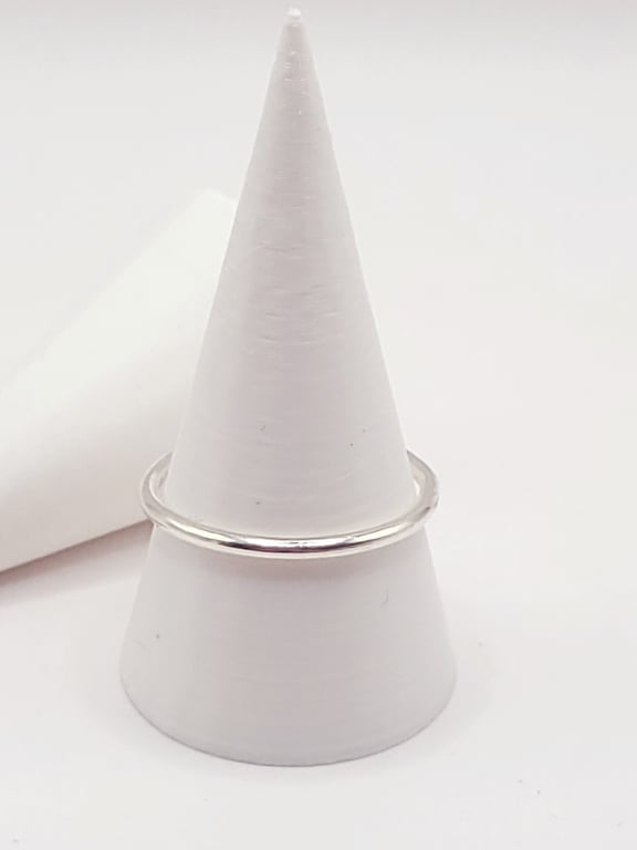 Sterling Silver Skinny Stacking Ring - single 