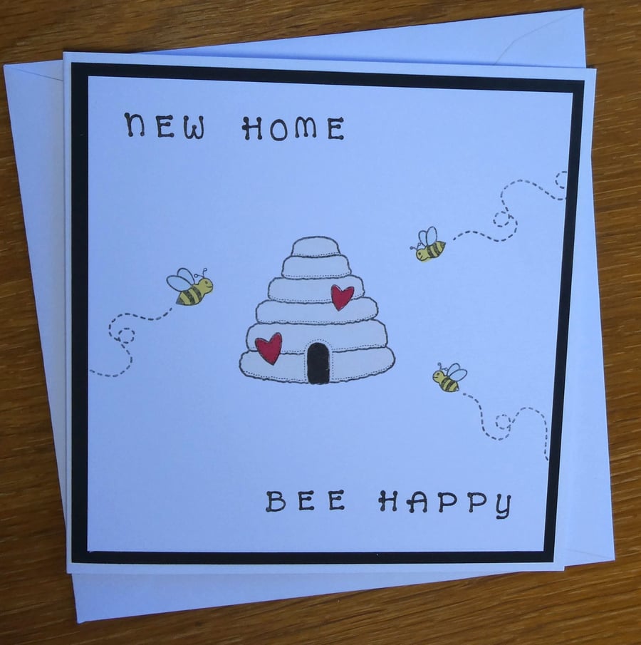 New Home Card - Bee Happy