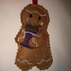 Chocolate Eating Gingerbread Decoration