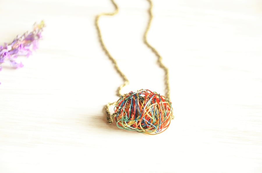 Custom wire wrapped earrings for Julie :) 