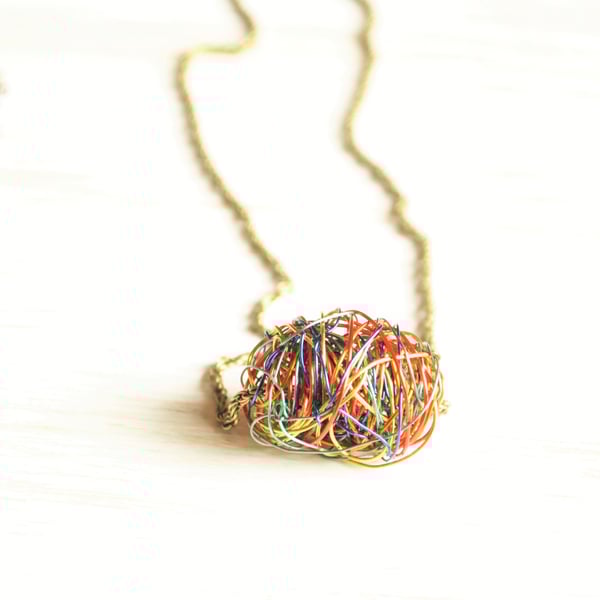 Custom wire wrapped earrings for Julie :) 