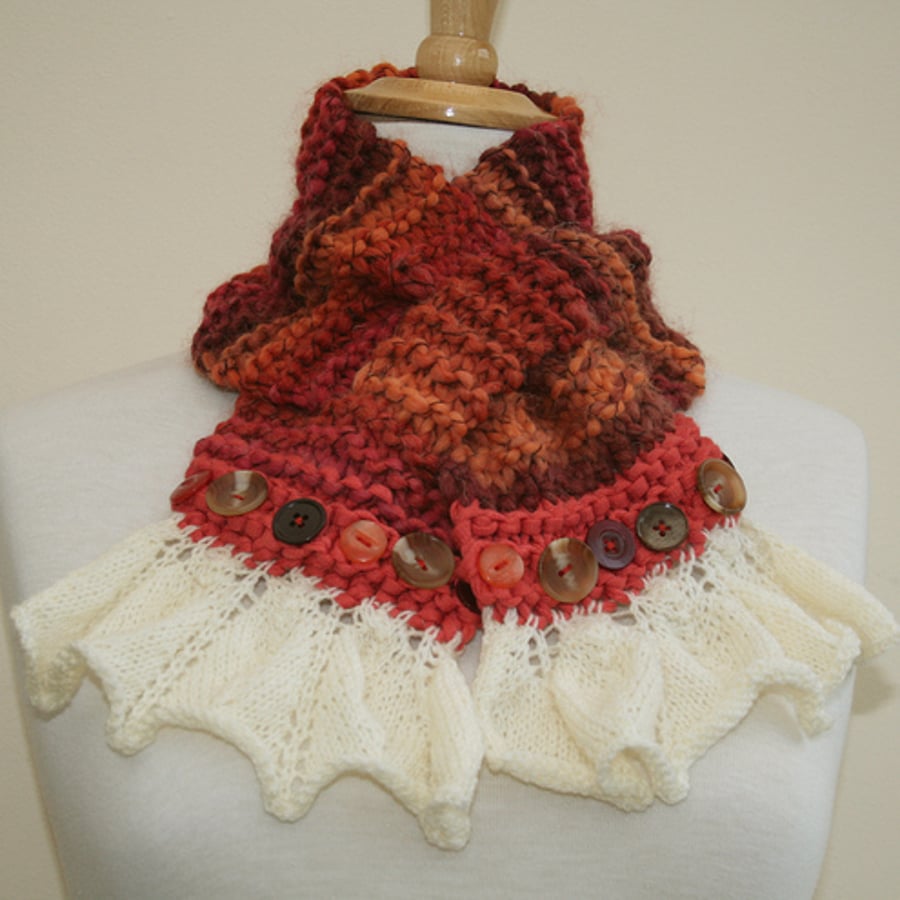25% OFF-Russet Glow - Keyhole Scarf