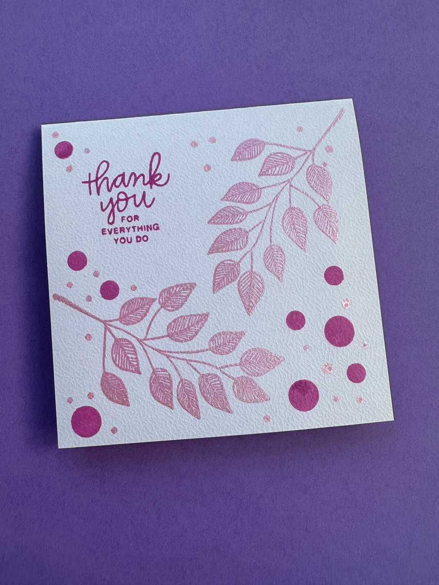 Mothers day Thank you for all you do card, Pastel  shimmery florals 