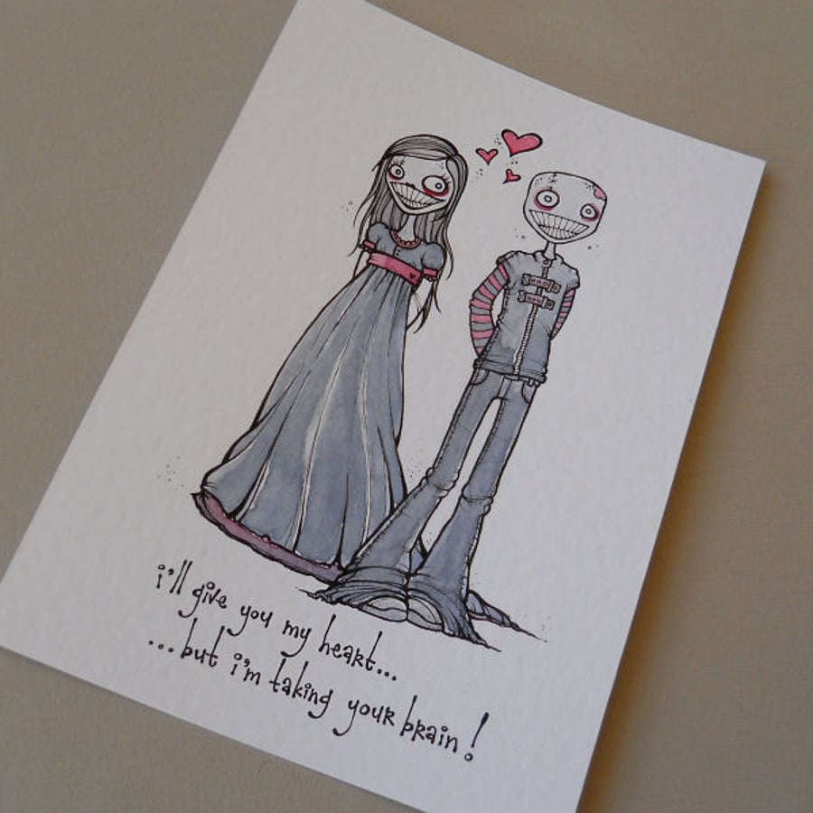 zombie love - original illustration