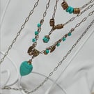 Turquoise Bohemian Style Necklace