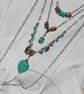 Turquoise Bohemian Style Necklace