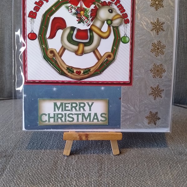 babys first christmas card