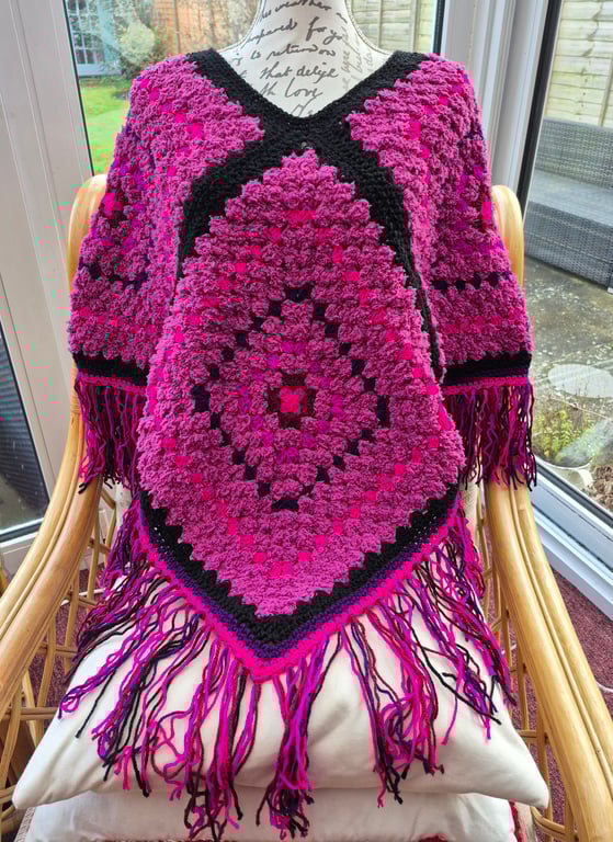 Handmade Crochet Poncho 