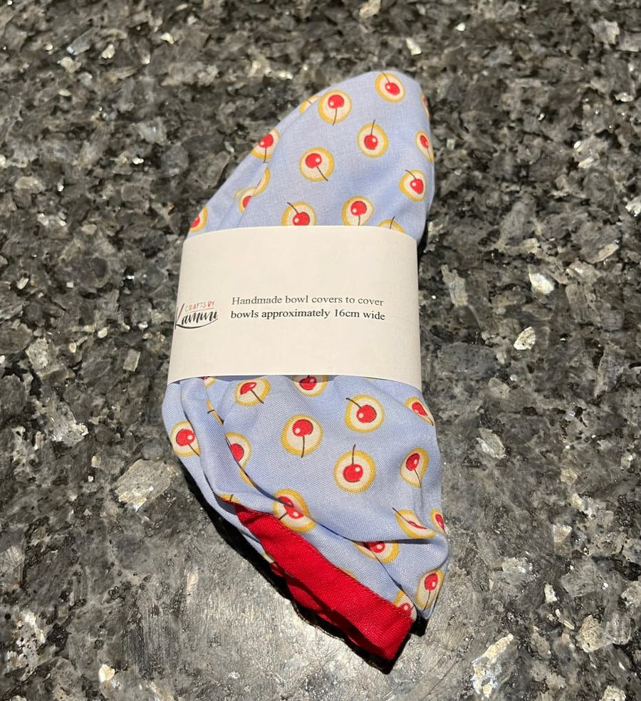 Reuseable cherry covers for bowls - set of 4