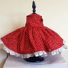 Red spot dress