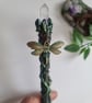 Crystal wand, mini witch natural stone wand, dragonfly gifts, Green fae crystal  - Image 9