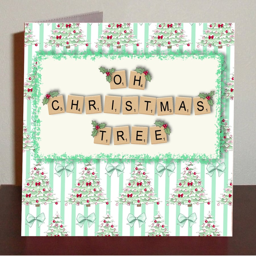 Christmas card Oh Christmas Tree