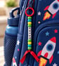 Personalised Beaded Name Charm Colourful Kids Bag Charm Handmade Belle and Olive - Image 5