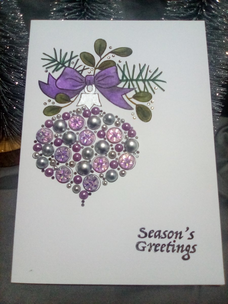 Handmade Christmas ornament card