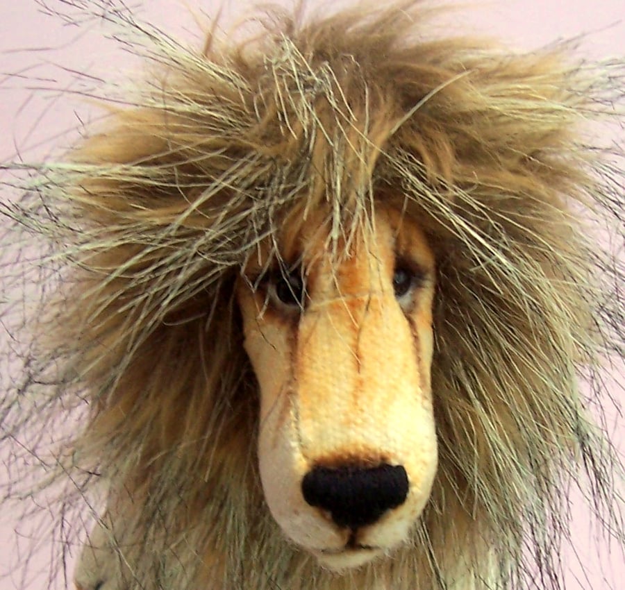 Charlie Lion soft toy sewing pattern