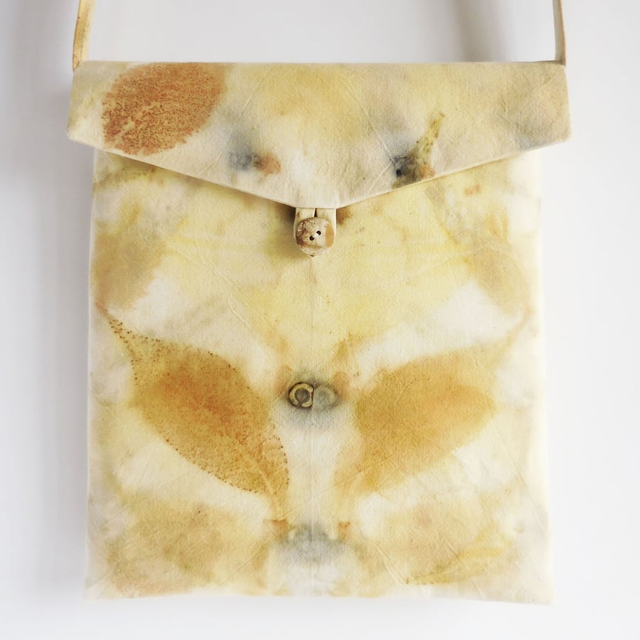ECO BOTANICAL PRINTED SMALL SHOULDER OR CROSS BODY BAG