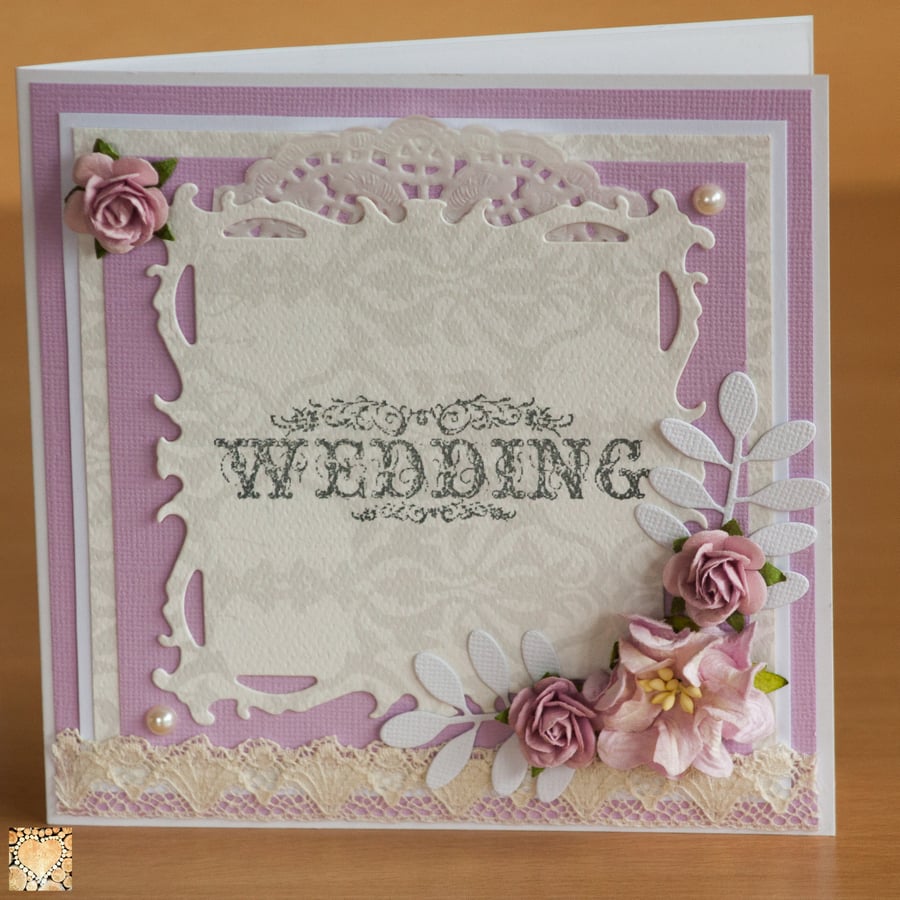 Boxed Handmade Wedding card