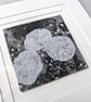 Summer Seconds Sea Inspired Printed Recycled Textile Art in double mount - Image 3