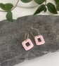 Small hoop earrings with detail - Image 1