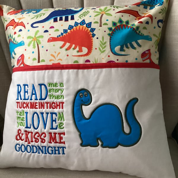 Dinosaur cushion cover ( cushion NOT included)