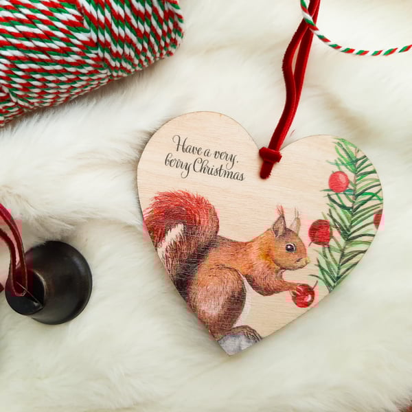 Have a very berry Christmas Hanging Heart