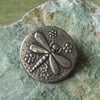 Handmade Silver Pewter Dragonfly Brooch