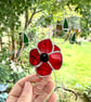 Stained Glass Poppy Suncatcher - Handmade Hanging Decoration  - Image 5