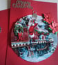 Christmas card. Handmade Christmas card. Santa. Ref 461