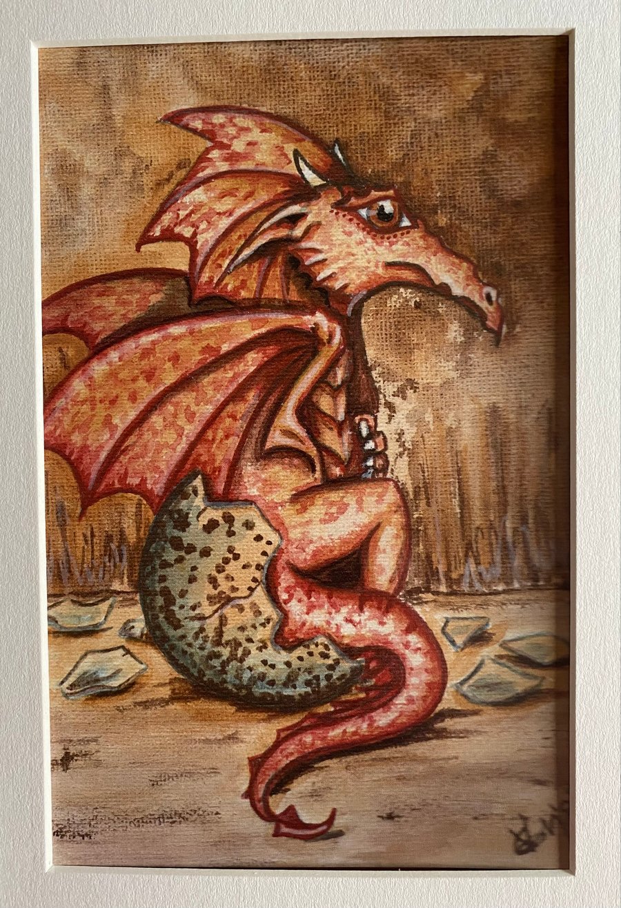 Mounted print,fantasy art-“Annwn’s Birthday.”