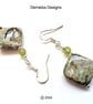 Peridot  & Jasper Sterling Silver Earrings - Image 5
