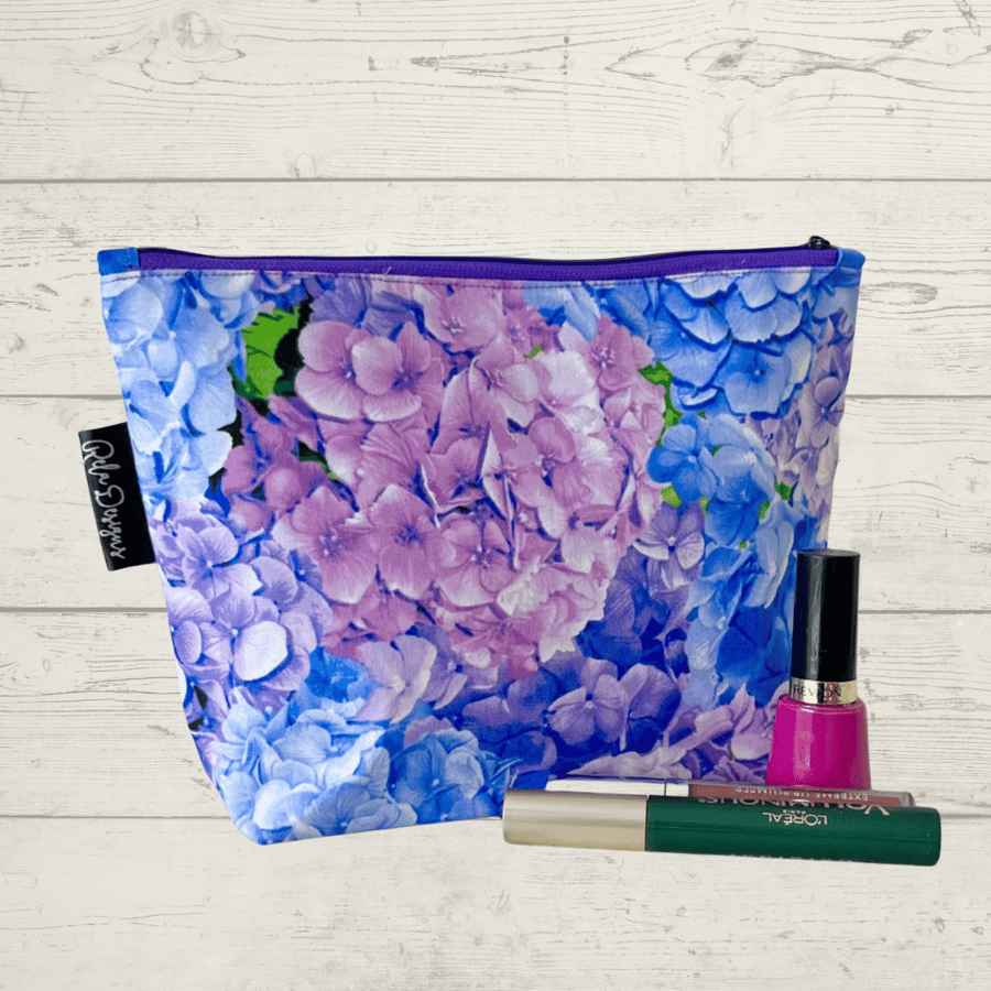 Makeup bag Hydrangeas 