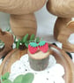 Strawberry stud earrings - Image 2