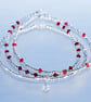 Bracelets Sterling silver with red swarovski and star charm  - Image 5