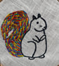 Embroidered Rainbow Squirrel - Image 3