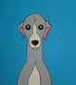 " Naughty Whippet "   8 x 6 "
