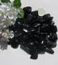 8 Black Tourmaline - Warrierite - Polished Tumblestones, Craft, Mosaic, Grid