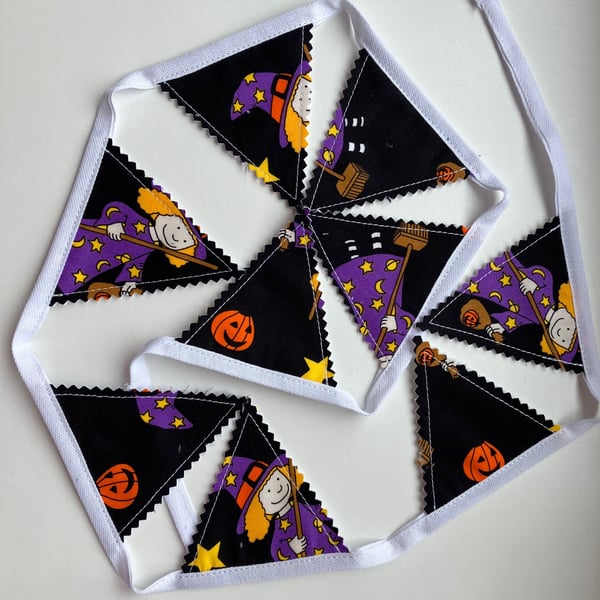 Mini Halloween Bunting, Handmade in the UK
