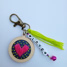 Heart Keyring or Bag Charm